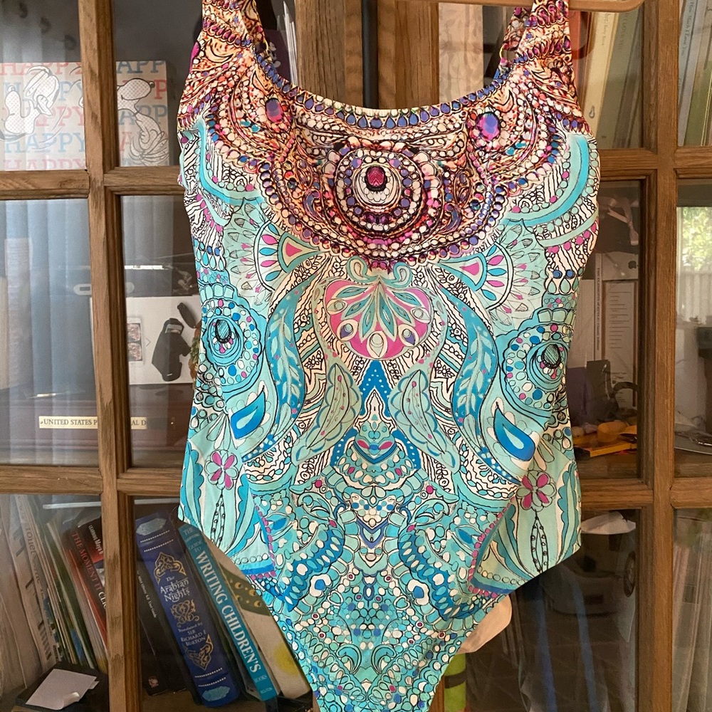 Gottex Cleopatra Scoop Neck Tank Swimsuit